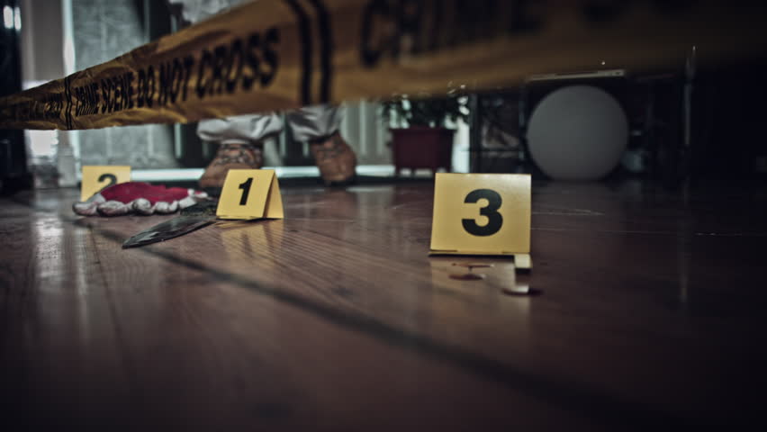 4k Crime Scene Detective Finds Stock Footage Video (100% Royalty-free ...