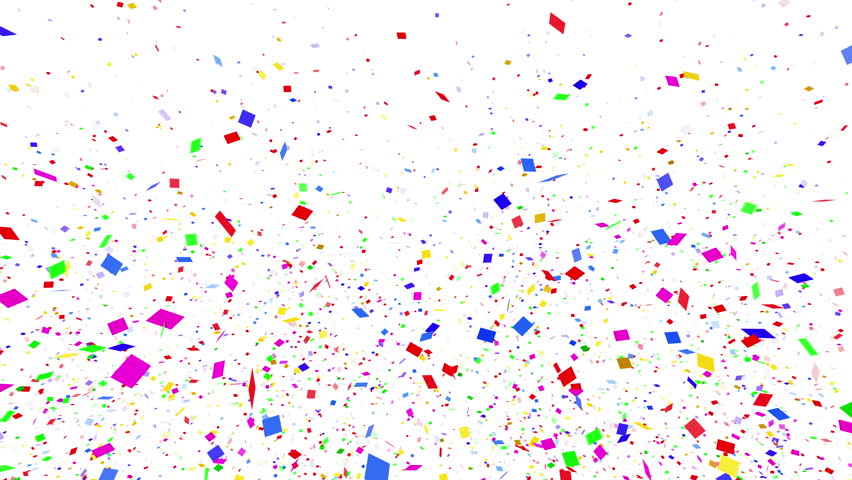 Colorful Confetti Particles. Square. Stock Footage Video (100% Royalty ...