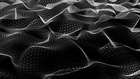 wire frame smooth modern, club music dance motion background black and white neon technological style - Powered by Shutterstock - Get 15% off with code: PIKWIZARD15