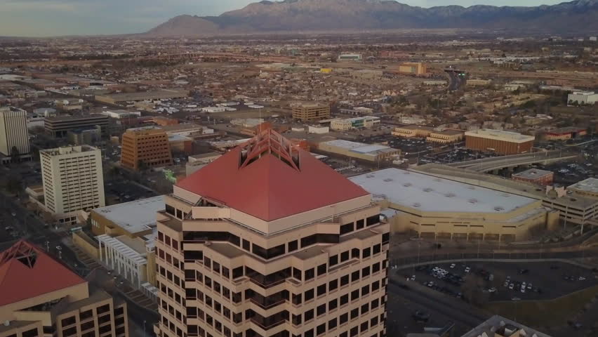 This is a shot of Downtown Albuquerque NM. Shot on a GoPro Hero 5 in 4K from a Balloon