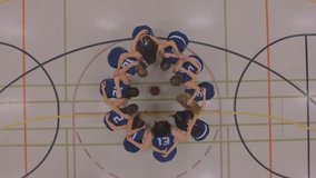 womens basketball team huddle up game plan aerial 4k - Powered by Shutterstock - Get 15% off with code: PIKWIZARD15