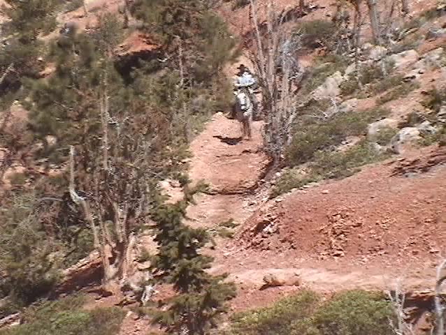 A group of horseback riders in Bryce Canyon National Park in Utah, USA--7 seconds