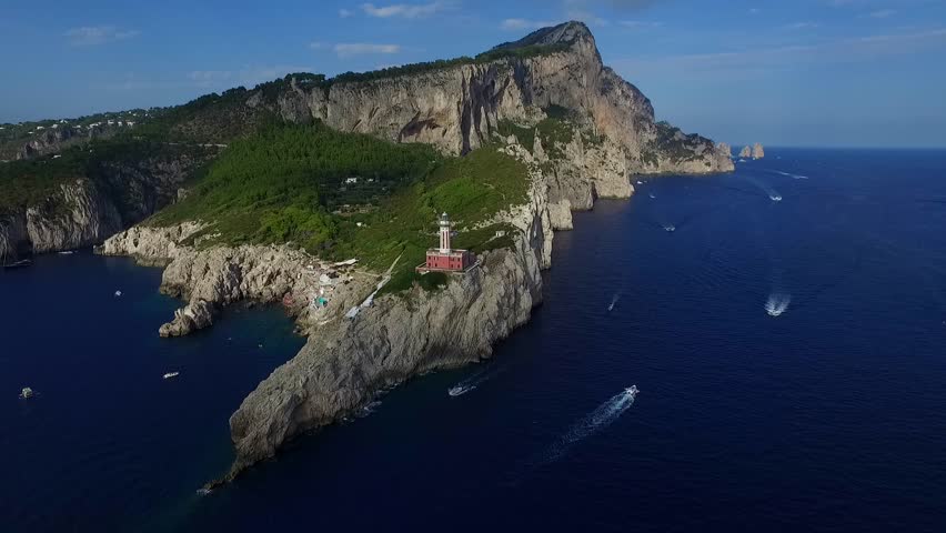 Punta Carena lighthouse, Capri, Italy
Aerial video