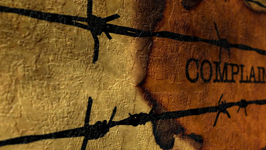 Complaint tag against barbwire Royalty-Free Stock Footage #23906368