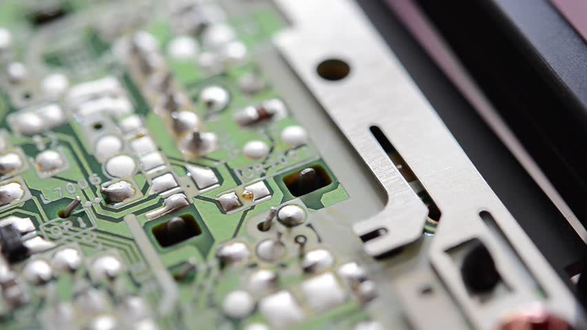 Electronic circuit board Royalty-Free Stock Footage #2391041