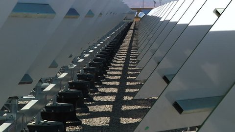 Solar Mirrors time lapsed Energy plant
