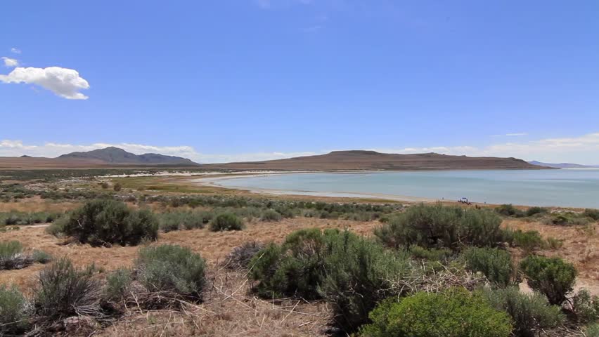 Beautiful Bay Under the Mountains