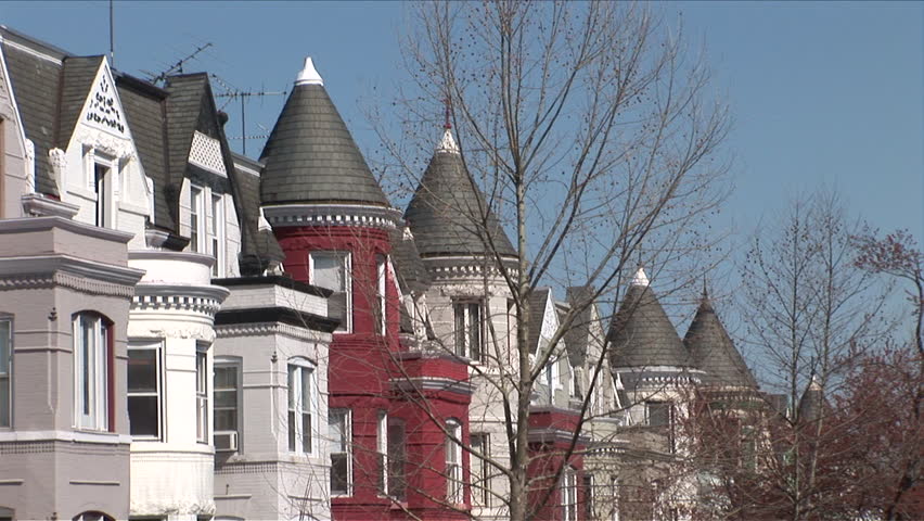 Close view of buildings in Washington DC United States
