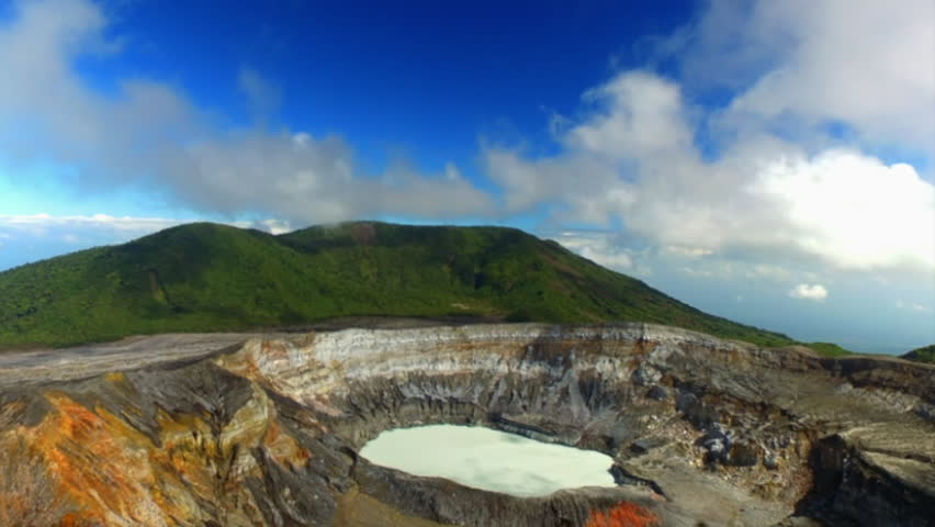 Time lapse Poas volcano Costa Rica