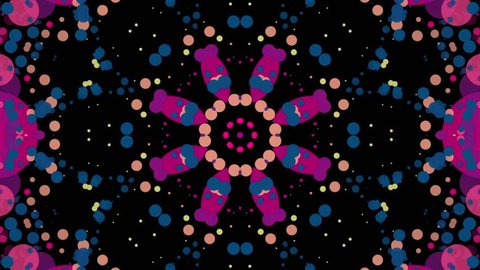 Psychodelic Dance of a Flower of a Kaleidoscope Loop