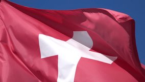 Two high quality videos of flag of Switzerland in 4K
