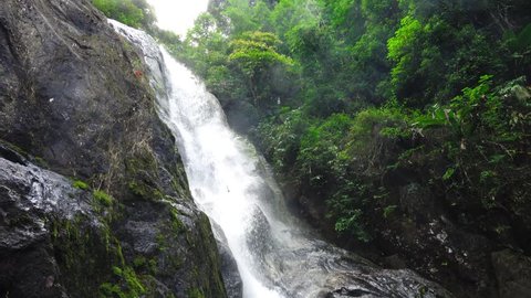 Pun-ya-ban waterfall in Ranong, Thailand.