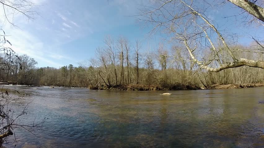 Chattahoochee river in the sun