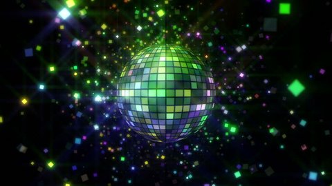 
Neon Disco ball seamless VJ loop animation for music broadcast TV, night clubs, music videos, LED screens and projectors, glamour and fashion events, jazz, pops, funky and disco party.