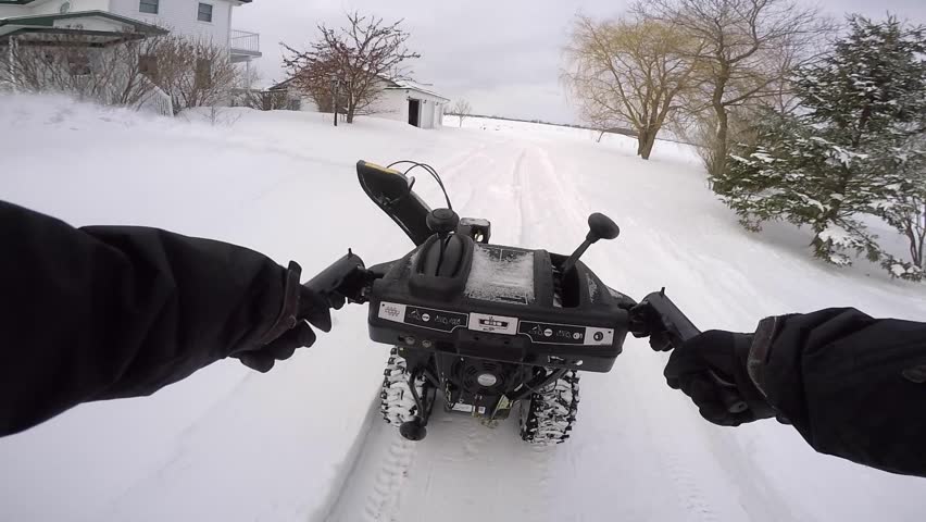 snowblower gopro chest mount pov 60fps