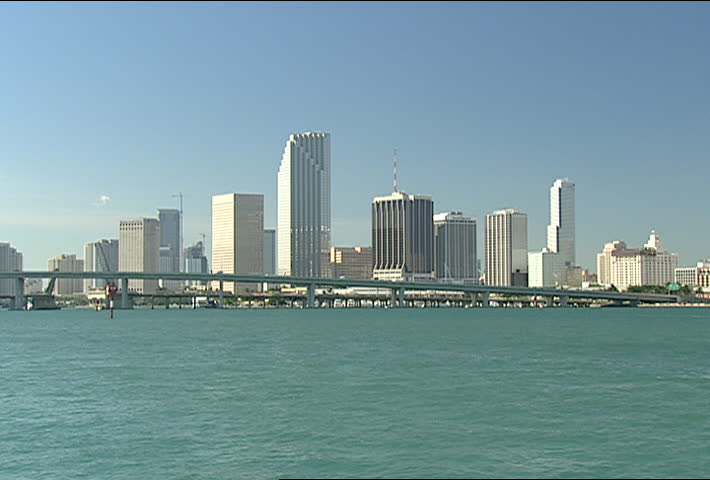 MIAMI- Circa 2002: Port of Miami in 2002. Also called the Dante B. Fascell Port of Miami.