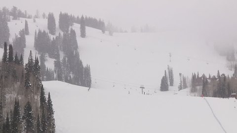 Snowboarders in Utah on mountain