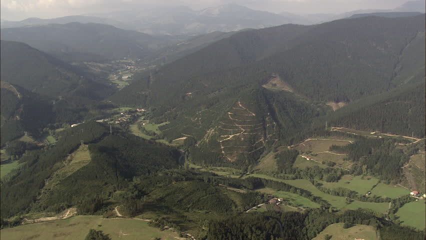 Mountainous Landscape South Of Bilbao
