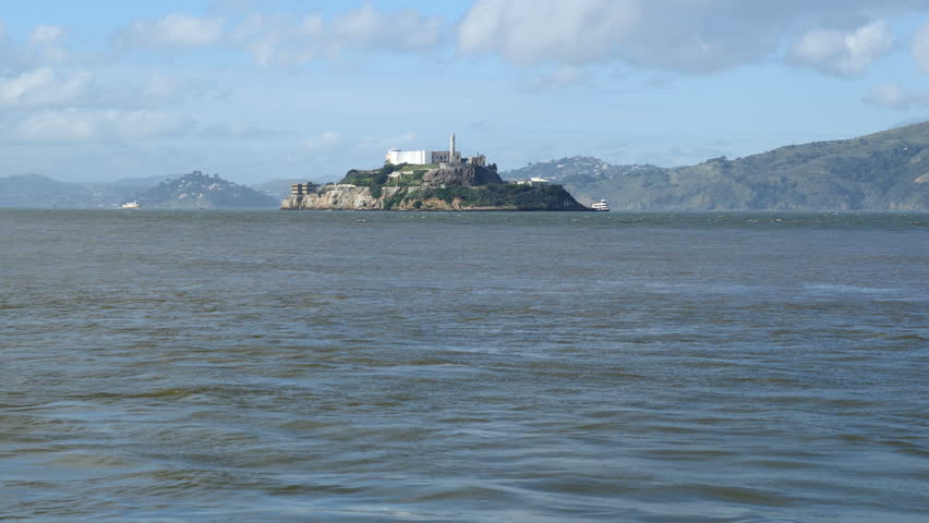 Alcatraz island, San Francisco, California. Filmed in February 2017.