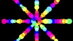 4k Color circle paint disco neon light background, christmas round flowers petals bloom backdrop, geometric fractal, chromatography spectroscopy. 1768_4k - Powered by Shutterstock - Get 15% off with code: PIKWIZARD15