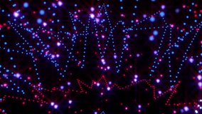 Magic disco garland trip seamless abstract background for music videos, holidays, night clubs, events, festival, awards, LED screens, projection mapping and broadcast TV.