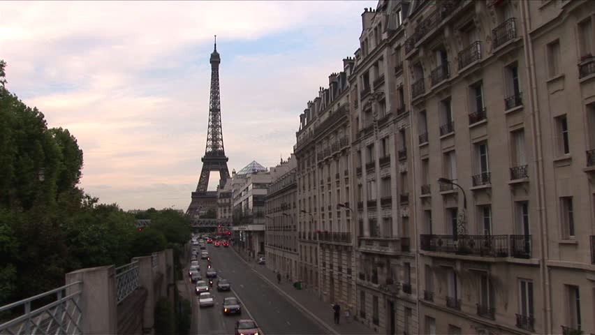 View Of Eiffel Tower From Stock Footage Video 100 Royalty Free Shutterstock