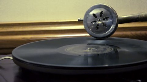 03046 Loopable Animation Record Player Spining Stock Footage Video (100 ...
