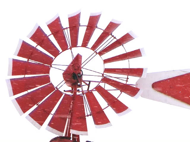 Windmill in Snowstorm 