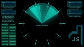 HUD. electronic indicator. for fast electronic music in clubs. GUI - Powered by Shutterstock - Get 15% off with code: PIKWIZARD15