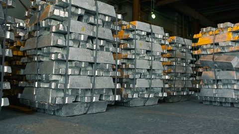 Metal Ingots in Warehouses