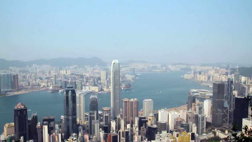 Victoria Harbour and city  skyline, Hong Kong.