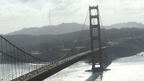 Timelapse of the Golden gate bridge, in San Fransisco, California, United states of america