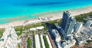 South Beach, Miami Beach, Florida. Atlantic Ocean. 