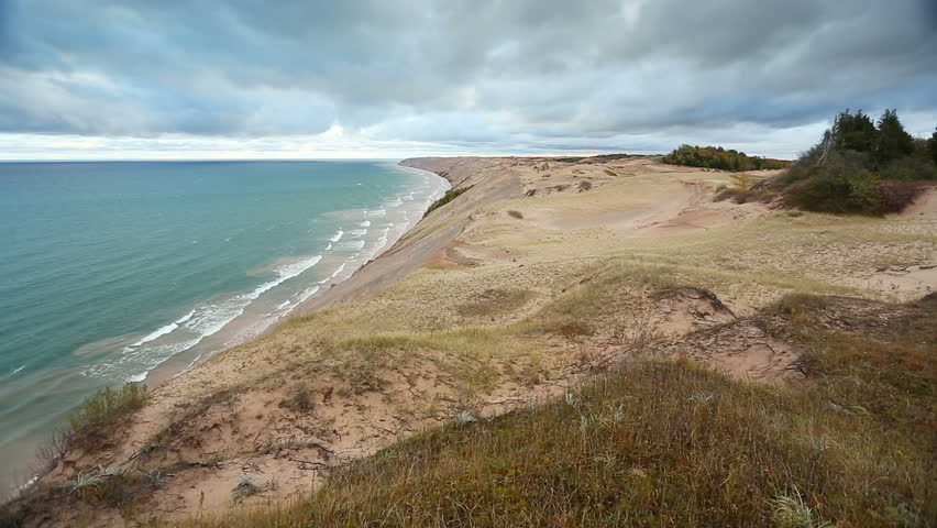 Looping video features waves breaking on the Lake Superior Coast of Upper Peninsula Michigan