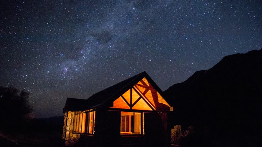 Moving milky way in New Zealand.
