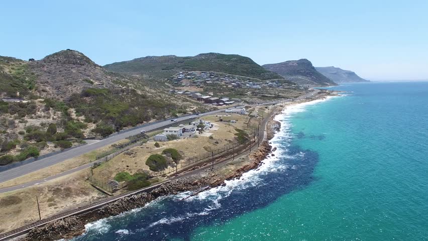 Aerial shot Capetown South Africa 