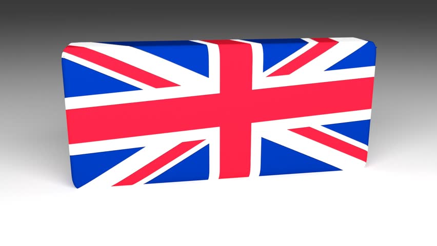 3D Jobs word chipped out of a UK flag Royalty-Free Stock Footage #24093718
