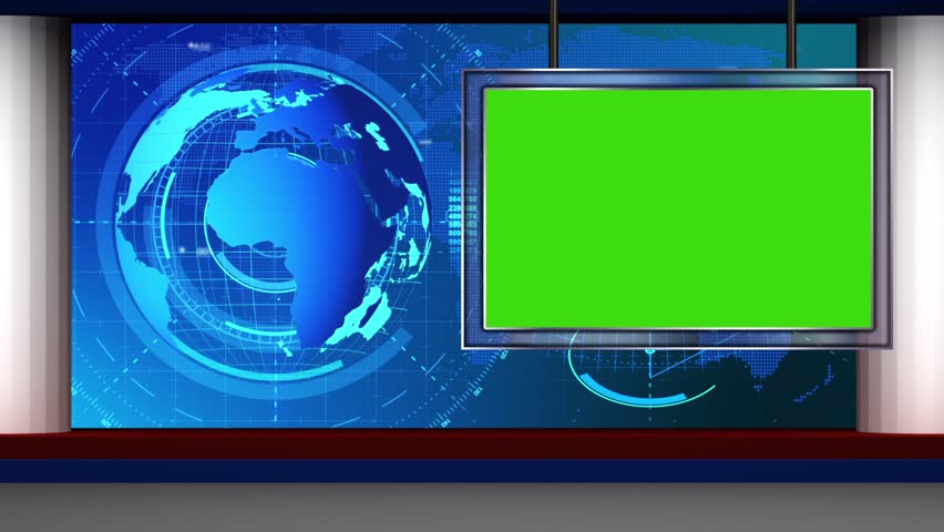 Royalty Free News Broadcast Tv Studio Green Screen Stock Video Imageric Com