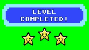 A videogame screen, 8 bit retro style, saying Level completed. Smiling stars over pure green.
 - Powered by Shutterstock - Get 15% off with code: PIKWIZARD15