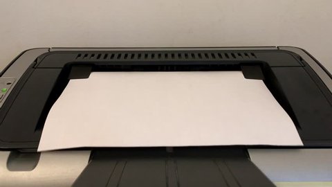 office printer prints paper