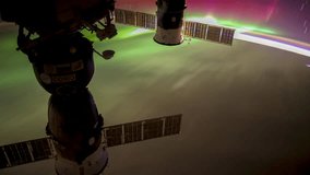 International Space Station ISS Aurora Australis Across Pacific Ocean, Time Lapse 4K. Created from Public Domain images, courtesy of NASA Johnson Space Center : http://eol.jsc.nasa.gov