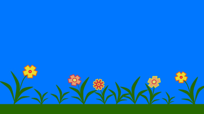 Easter eggs falling into the grass.Happy Easter
