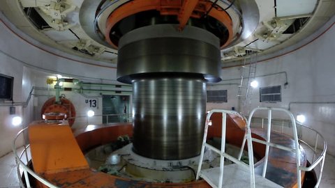 Hydroelectric power plant generator shaft - Itaipu, Foz do  Iguacu, Brazil