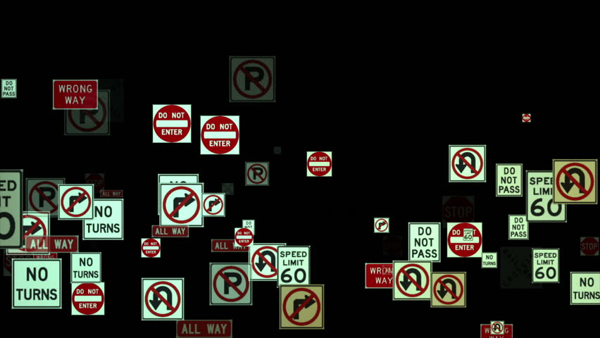 Traffic Signs flying