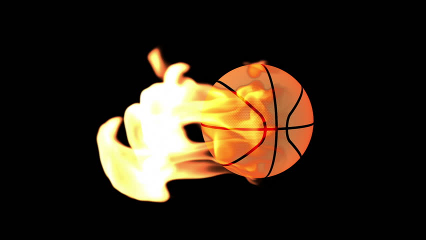 Basketbal on Fire