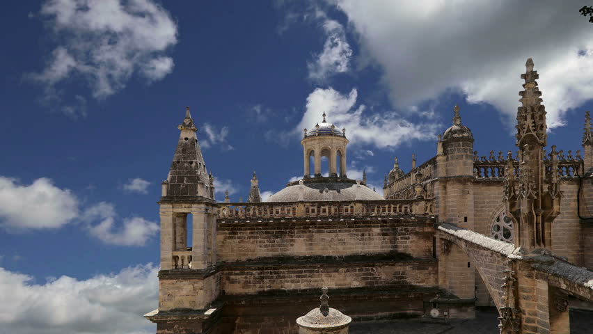Cathedral of Seville -- Cathedral of Saint Mary of the See, Andalusia, Spain -- is the third largest church in the world and at it time of completion in the 1500 it was the world  largest.