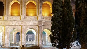 Night Coliseum Rome, Italy.