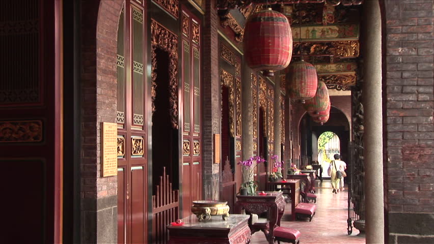 View of Bao-an Temple in Taipei Taiwan