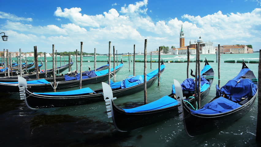 San Giorgio Maggiore island from San Marco square in Venice, Italy