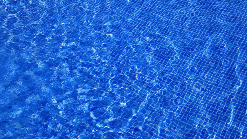 Blue Tiles Pool Water Reflection Stock Footage Video (100% Royalty-free ...
